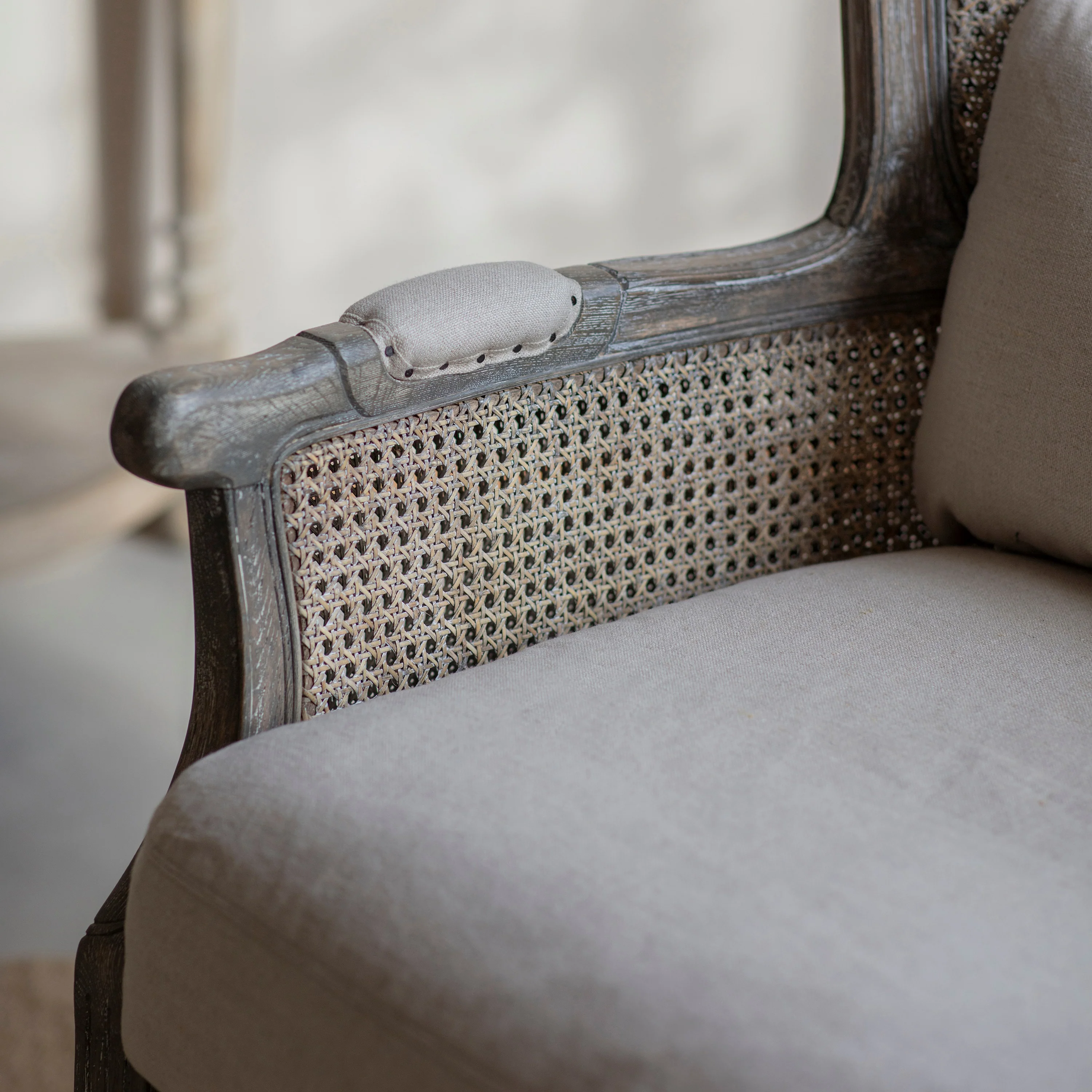 Barton Wingback Bergere Armchair - Image 7