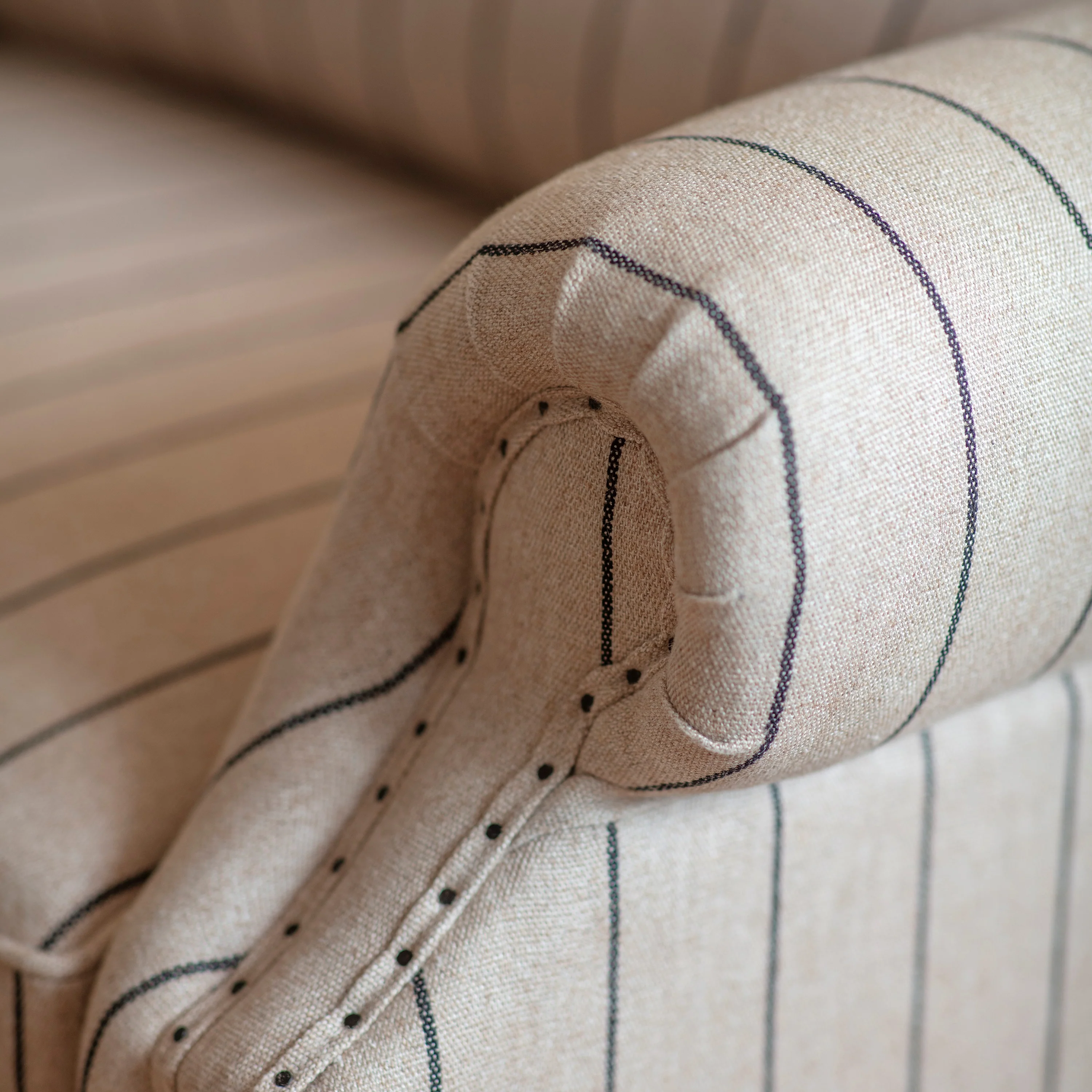 St Francis Striped Loveseat - Image 3